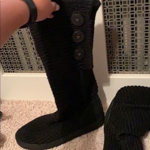 Ugg classic cardy boots black